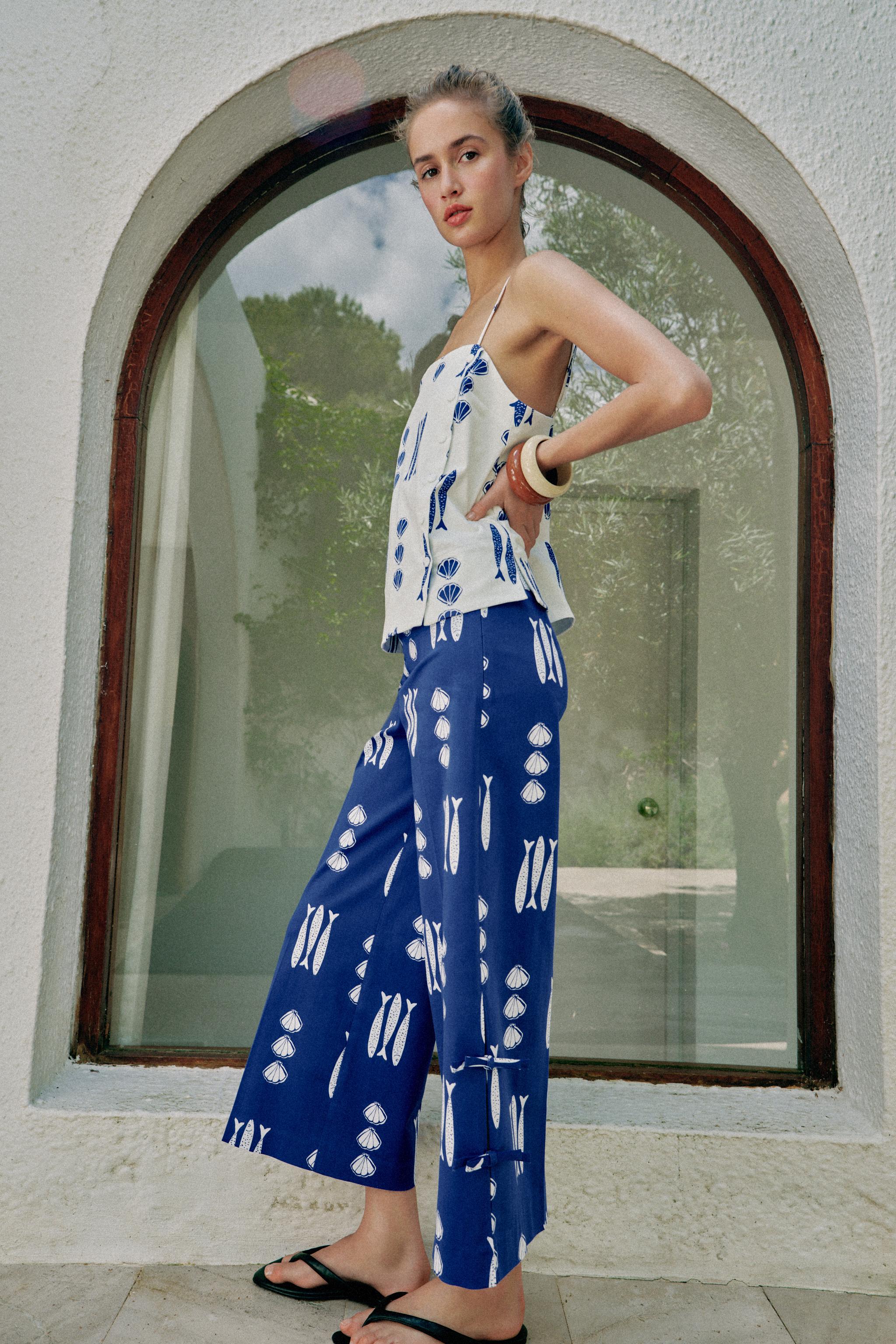 PRINTED TIE CULOTTES